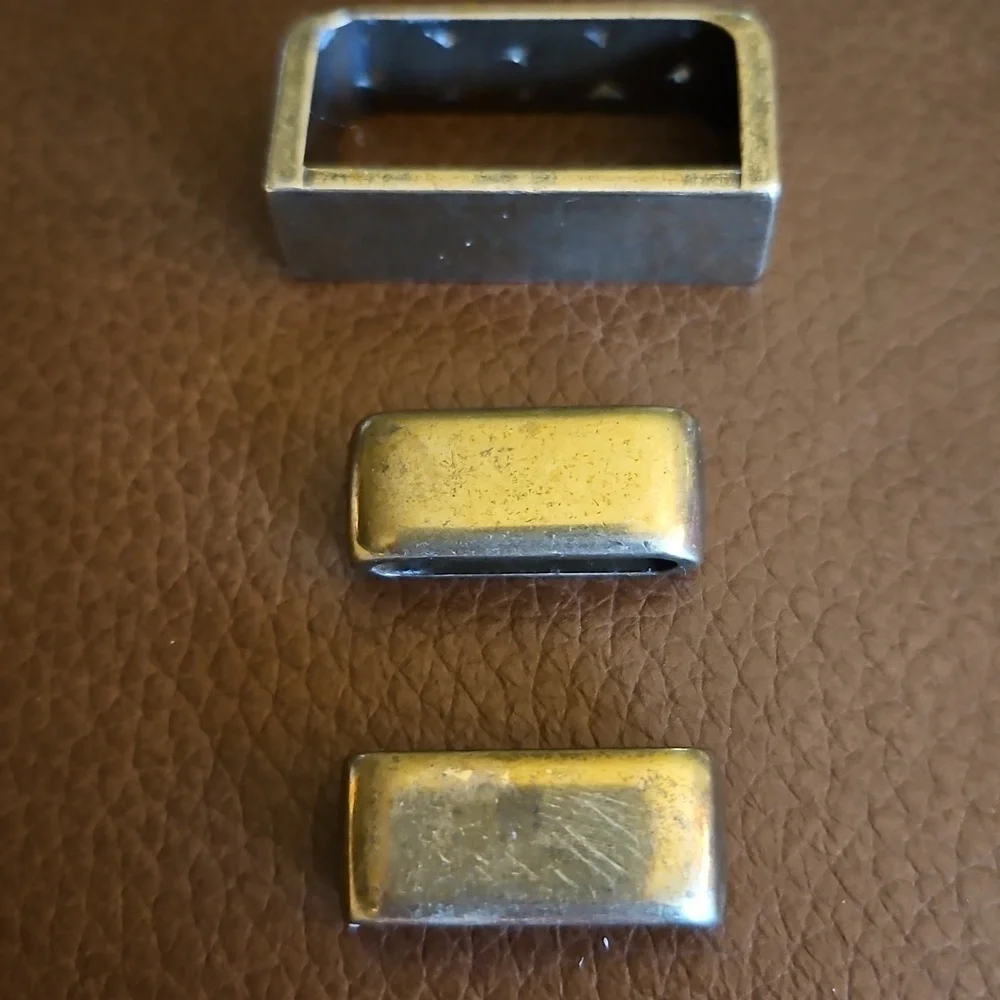 Vintage Antique Brass Belt Buckle Set